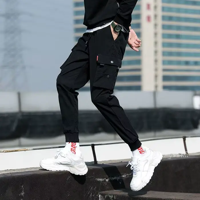 Pantalon cargo tactique homme multi-poches entraînement jogger chasse travail décontracté