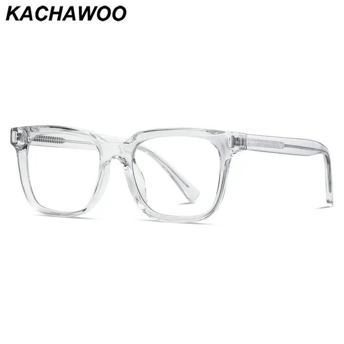Kachawoo anti lumière bleue lunettes TR90 acétate hommes lunettes carrées cadre pour femmes tendance