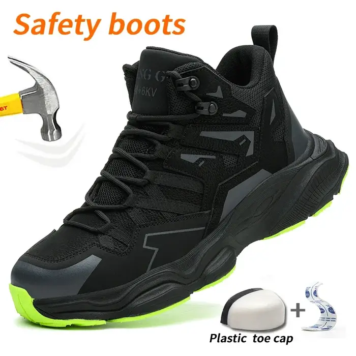 Chaussures de sécurité Bottes de sécurité légères et durables Anti-écrasement Anti-crevaison Chaussu