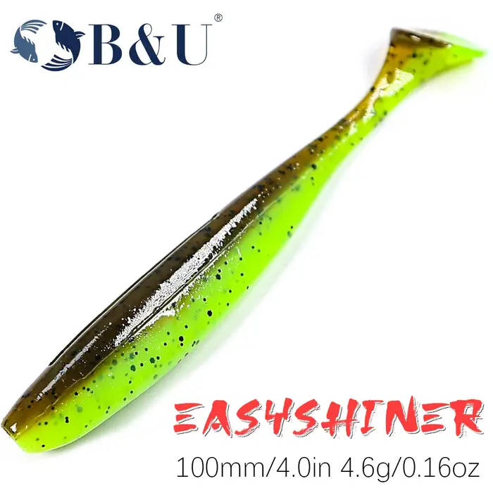 B & U facile Shiner leurres de pêche appât souple 100mm gros truite appâts leurre Wobblers Iscas art