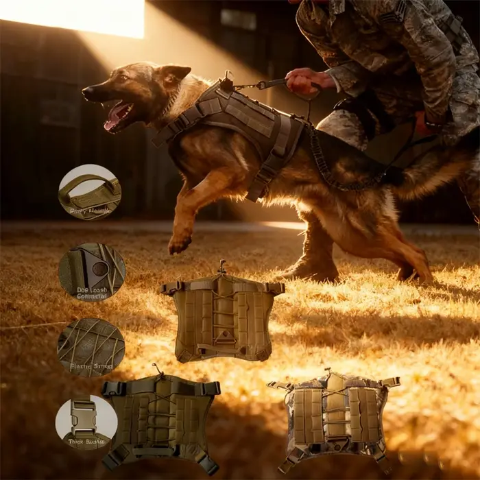 Harnais tactique pour chien