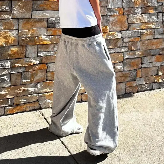Y2K – pantalon de garde de rue brodé, taille haute, décontracté, jambe droite, Double taille, Design