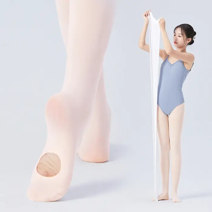 Collants professionnels de danse de Ballet convertibles en microfibre douce 60D pour femmes, Legging