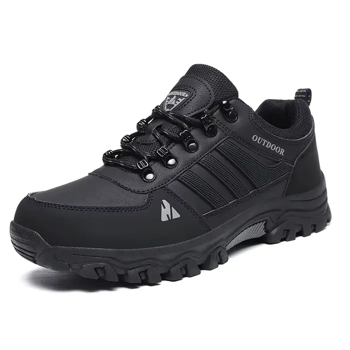 Chaussures de randonnée pour hommes en plein air imperméable en cuir anti-dérapant confortable chass