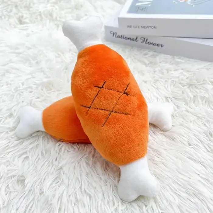 Jouets à mâcher grinçants en peluche indestructibles