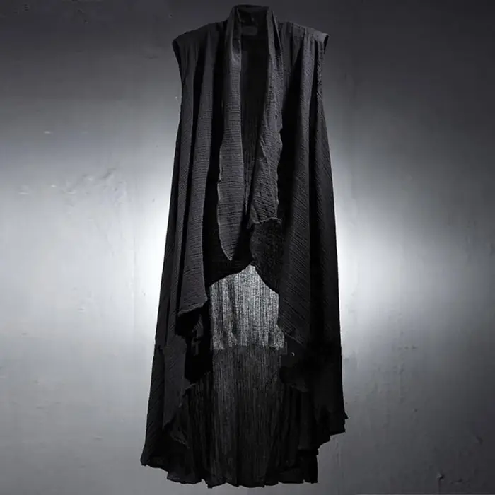 Gilet sans manches pour hommes, léger et respirant, Cape mi-longue, Streetwear, mode jeunesse, vêtem