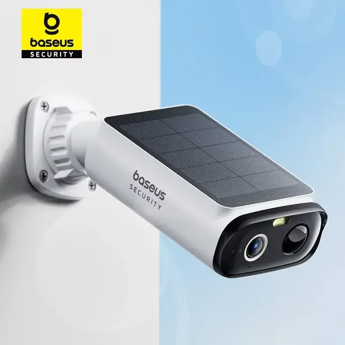 Baseus Security S1 Lite Caméra de sécurité solaire Caméra extérieure sans fil Alimentation continue Résolution 2K 135 ° Caméra Wifi FOV IP67