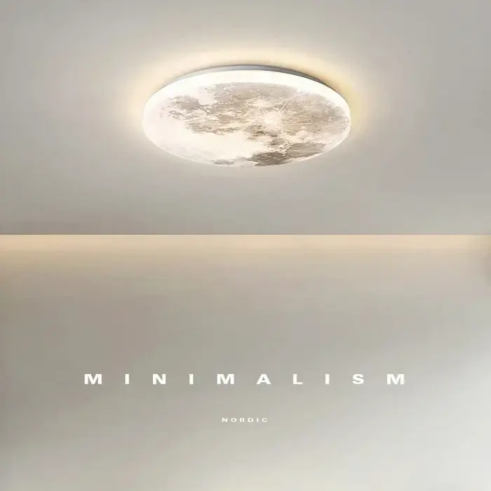 Plafonnier Mural LED en Forme de Lune au Design Moderne, Éclairage Universel, Luminaire Décoratif de