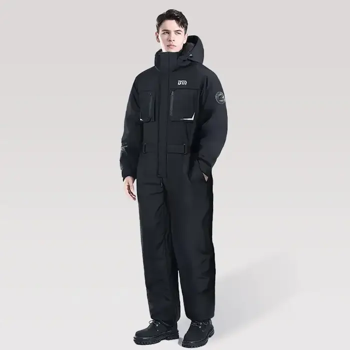 Vêtements d'hiver résistants au froid pour moto, combinaison chaude en coton, épaisse et imperméable