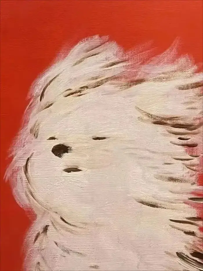 Affiches et impressions mignonnes de petits chiens griffrés de style dessin animé, impression sur to