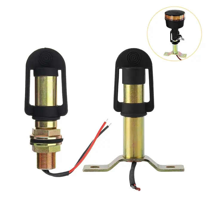 Support de lumière de balise de tracteur, poteau DIN Flexible, support métallique avec fil pour char