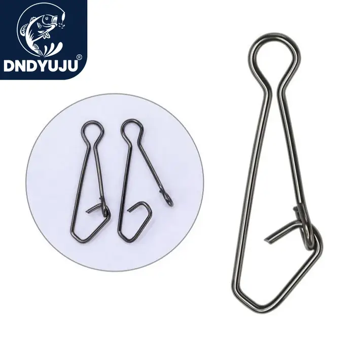 DNDYUJU 100/200 pièces connecteur de pêche roulant émerillons anneaux Interlock broche hameçon ligne