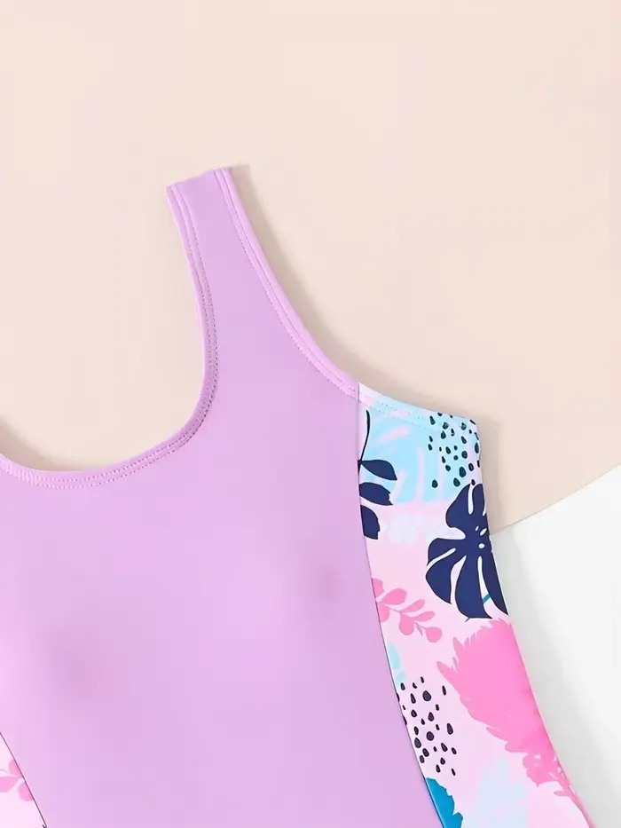 Maillot de bain une pièce avec short pour filles 2026 – Tenue de bain pour enfants, maillot de bain 