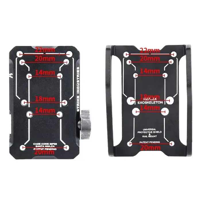 Support de visée tactique Airsoft REX à points rouges, support de visée réflexe adapté au fusil sur 