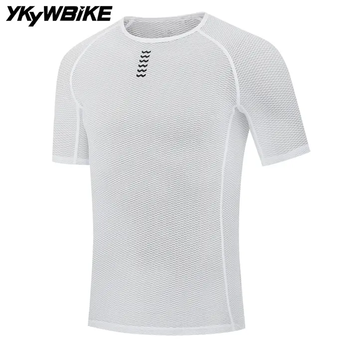 YKYWBIKE vélo cyclisme couches de Base Pro Cool maille super légère vélo à manches courtes chemise r