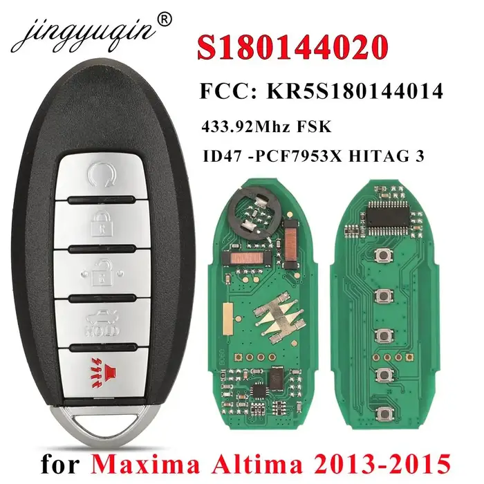 S 180144020   Prox – clé télécommande intelligente de voiture, 433MHz ID47, pour Nissan Altima Maxim