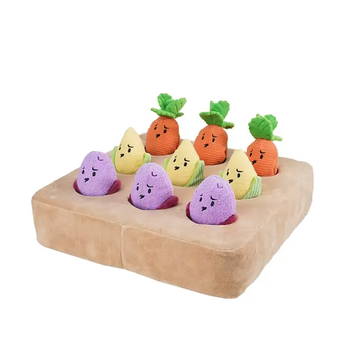 Jouets interactifs pour chiens, petit jardin de légumes, Snuffle pour animaux de compagnie, Puzzle, 