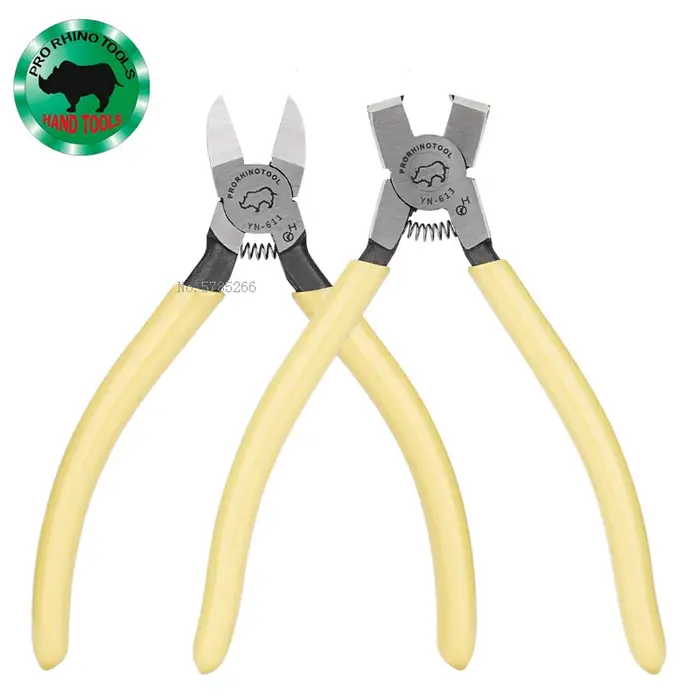 PRO RHINO TOOLS Pinces en plastique à lame incurvée à 45 ou 90 degrés Pince coupante diagonale