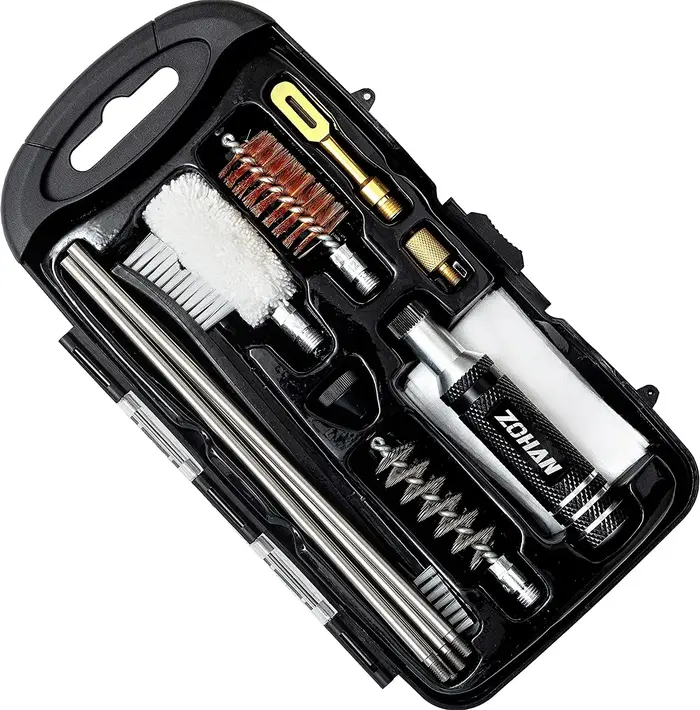 ZOHAN Kit de nettoyage de pistolet universel, outil de brosse de pistolet pour fusil de chasse de ca