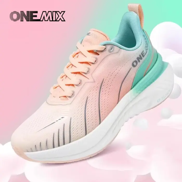 ONEMIX-Chaussures de course respirantes et amortissantes pour femme, baskets de styliste, de sport, 