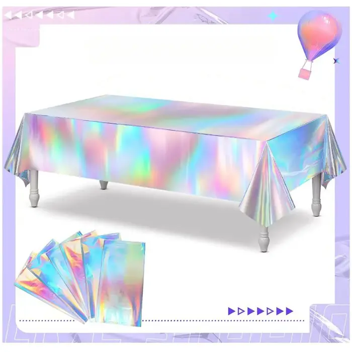 Nappe au laser unique, accessoires de mise en page, décoration de scène, nouveau