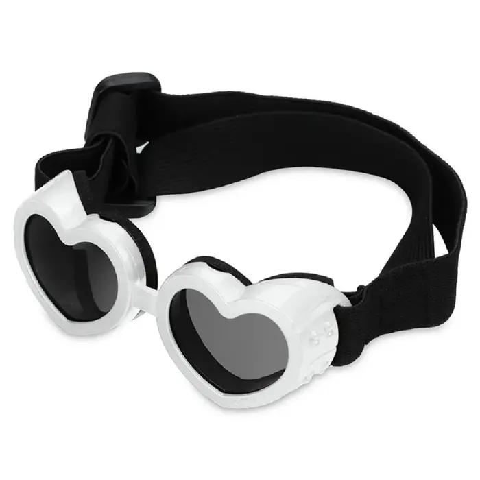 Lunettes de soleil pour petit chien, lunettes de protection anti-UV et coupe-vent avec sangle réglab