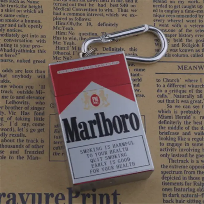 Cendrier créatif portable de poche style Marlboro 2026, mini cendrier et boîte de rangement personna