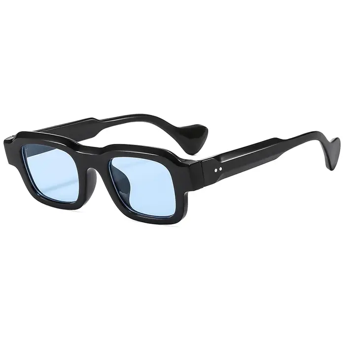 Lunettes de conduite vintage carrées pour homme - Monture rétro punk - Protection UV400