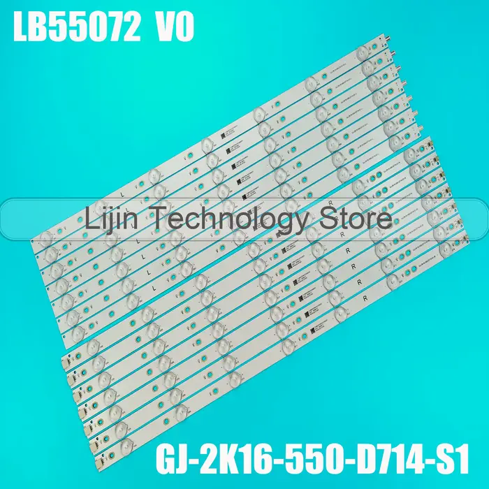 Bande de rétroéclairage LED pour TV, LBcape 72, 55PFF5701, 55PUS6501, 55PUS6561, 55PUS6581, 55PUS610