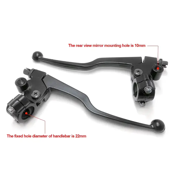 Paire de leviers de frein et d'embrayage de moto, levier d'embrayage pour moto, accessoires de poignée, équipements, pièces modifiées, 125, 150, WY, FXD125
