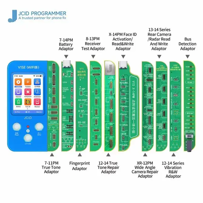 JC V1SE programmeur de lecture de Code de téléphone pour téléphone série 7-14 batterie empreinte dig