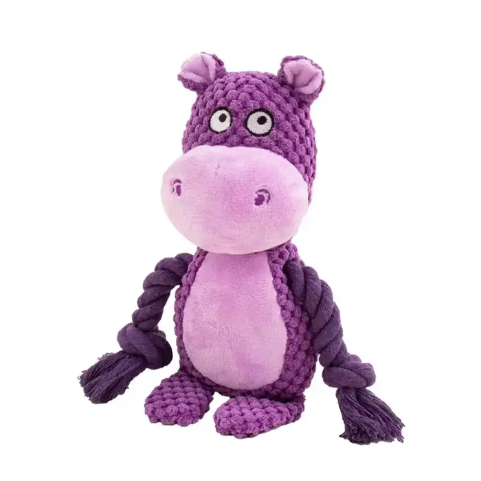 Jouet d'enrichissement pour chien, corde d'animal mignon, jouet en peluche pour chiot à mâcher, joue