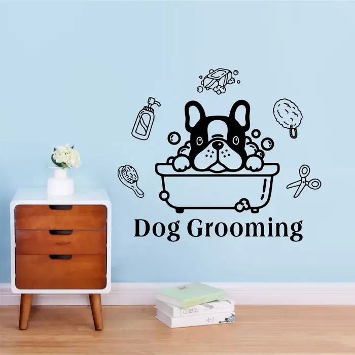 Autocollant mural en vinyle pour chambre à coucher, décoration artistique inspirante, animaux mignon