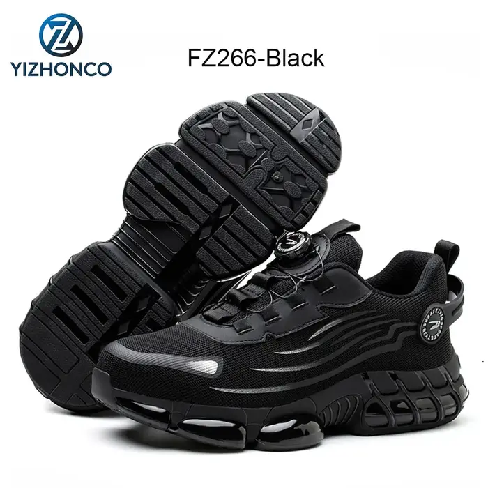 YIZHONCO été BOA cheville travail chaussure de sécurité pour hommes maille supérieure en acier ortei