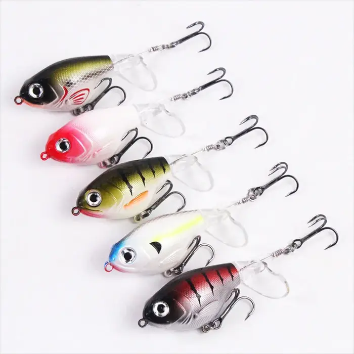 Leurre de pêche Whopper avec queue rotative flottante, appât Él, manivelle, bar, poisson-chat, matér