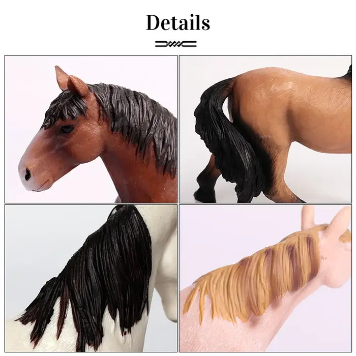 Cheval Miniature Cowboy goujon ferme Stable cavalier figurines d'action modèle Animal Appaloosa Harvard Hannover