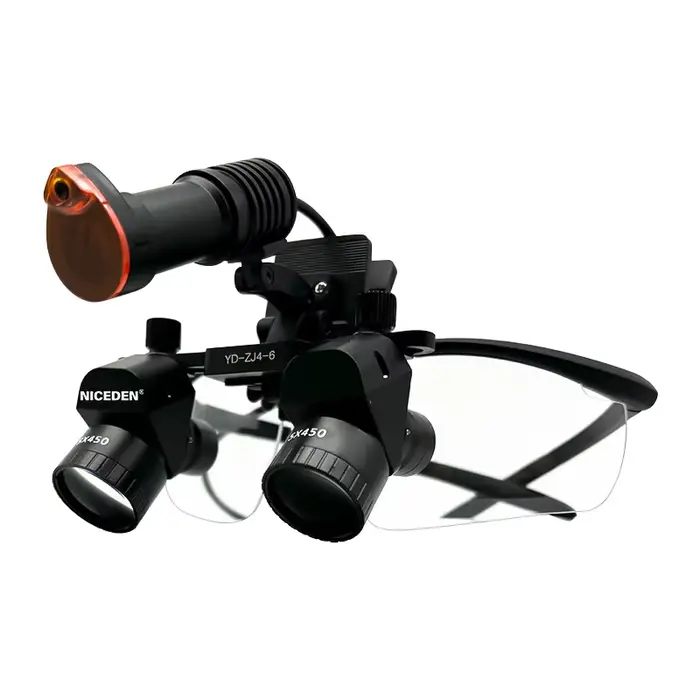 Loupes dentaires binoculaires 5x avec éclairage LED 5W, loupe binoculaire de laboratoire médical, équipement chirurgical dentaire