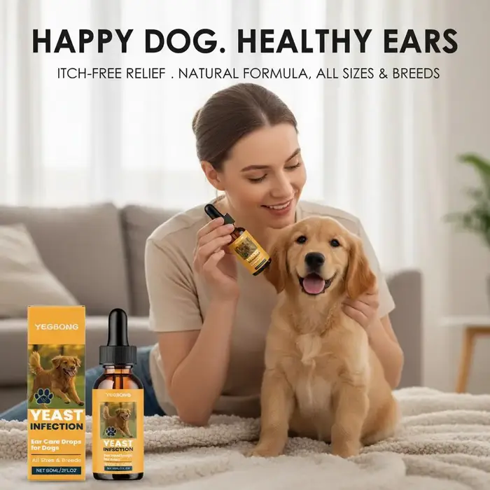 Gouttes pour le soin des oreilles des chiens : Soulagent les démangeaisons, réduisent les pellicules