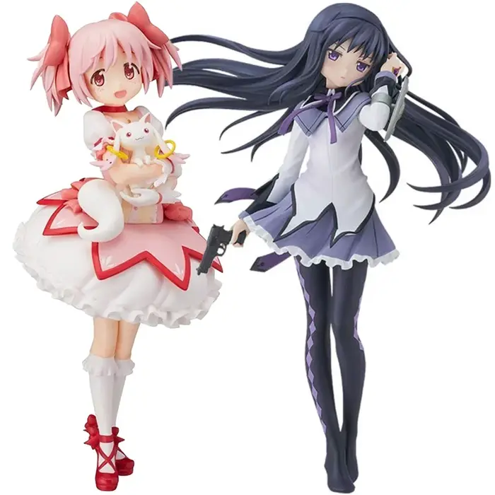 22 cm PMMM fille magique Anime Figure Kaname Madoka Figurine Kawaii Akemi Homura Figurine mignon Lol