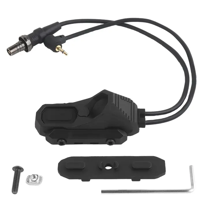 Interrupteur Tactique AXON Fil 2.5 SF à Distance pour Lampe PEQ NG sur Rail Picatinny Double Fonction Pression