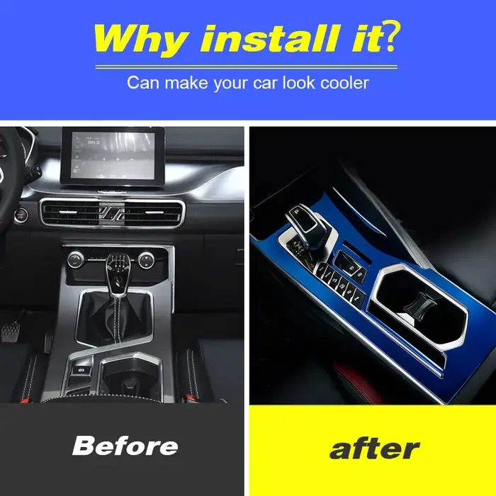 Couvercle de panneau de changement de vitesse pour Geely Coolray BelGee X50, garniture de panneau de