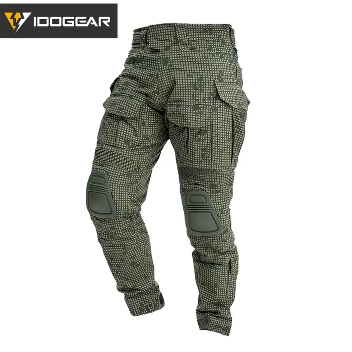 Pantalon combat IDOGEAR G3 avec genouillères camouflage MC entraînement sport chasse tactique