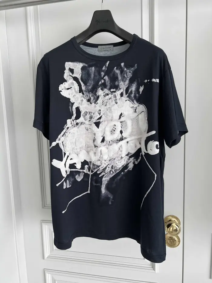 Pull tricoté en pur coton, design original de TOP-YAMAMOTO, imprimé teint par nouage, sur le thème s