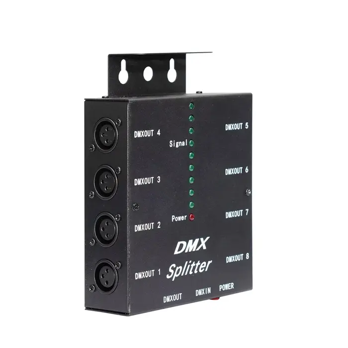 Canaux de Ports de séparation DMX, amplificateur de Distribution optique à 3 broches pour DJ Disco m