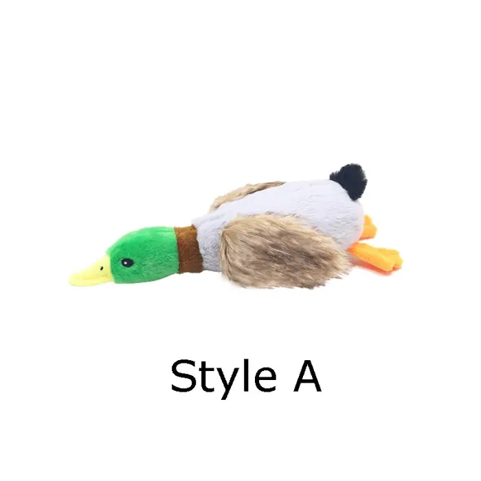 Jouets de couine de canard en peluche pour chiens, jeu amusant pour animaux de compagnie, jouet à mâ