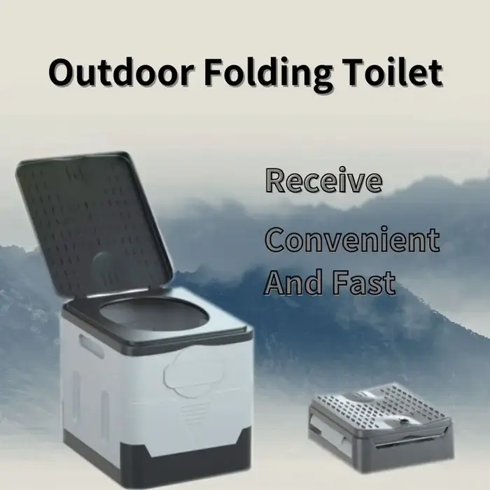 Toilettes pliantes, portables, pliables, boîte de rangement Anti-odeur, toilettes de voiture, toilet