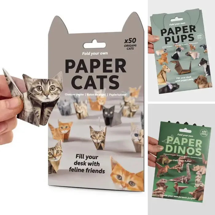 Kit Origami pour chats en papier
