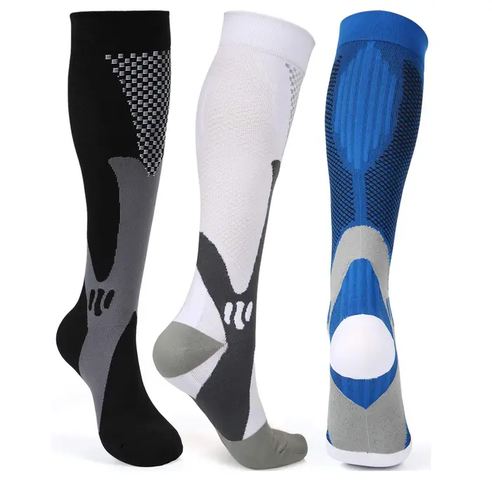 3 paires chaussettes compression médicales 20-30 mmHg sport running varices