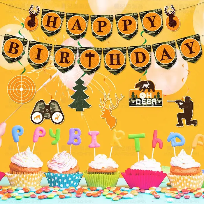 Chasse joyeux anniversaire fête