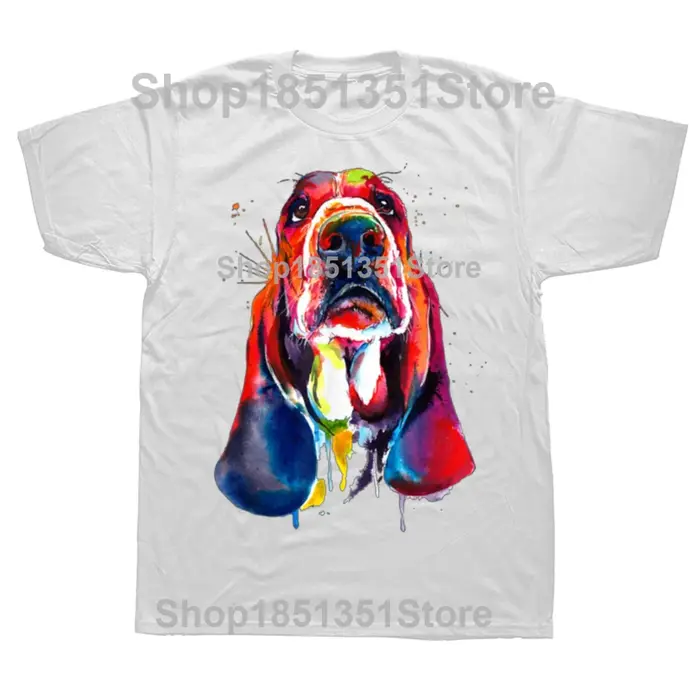 T-shirt manches courtes homme, streetwear, artistique, drôle, chien, mignon, doux, graphique, cadeau